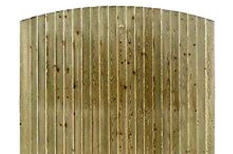 Arched Feather Board Fence Panels